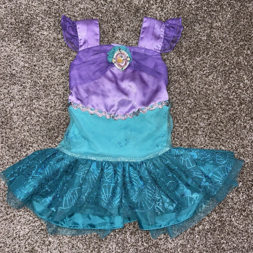 Disney Princess Ariel Dress Up Princess Costume Dress Girls 18-24 Month